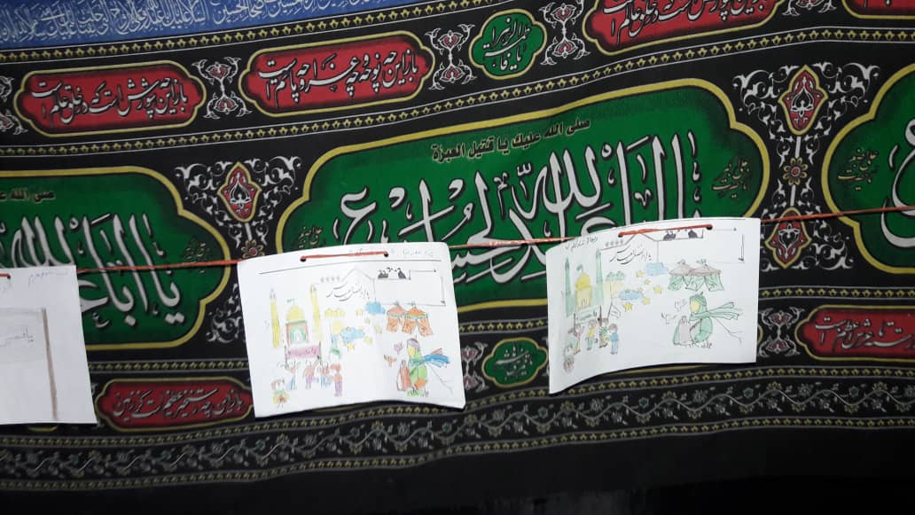 تصاويري از ايستگاه محرم ِ کودکانه در کانون نبي اکرم (ص) بجنورد