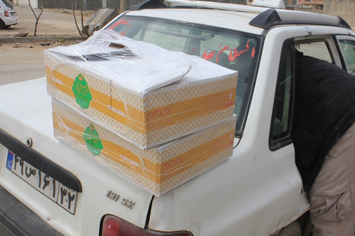 توزيع 280 بسته همدلي بين خانواده هاي نيازمند بجنورد