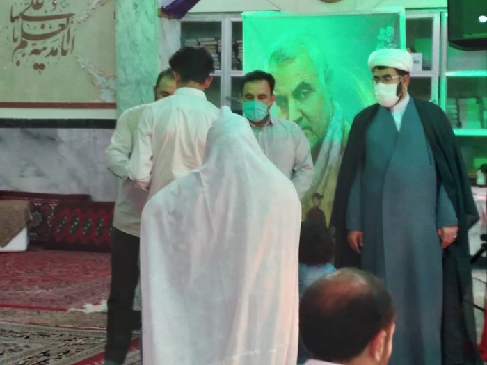 جشن ازدواج آسماني دخت نبي و امير مهربانيها  در مسجد انقلاب بجنورد