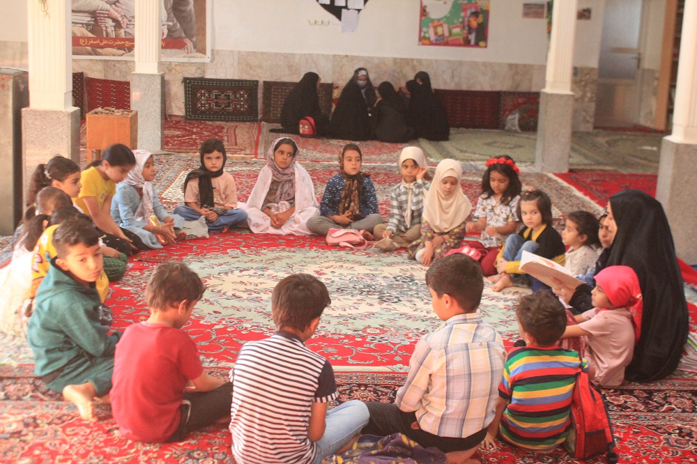 لحظاتي از شوق مسجدي کودکان و نوجوانان عضو پنج کانون فرهنگي هنري  مساجد بجنورد