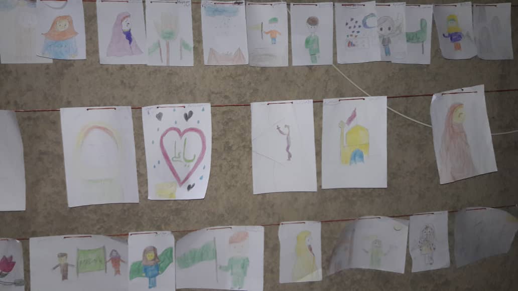 تصاويري از ايستگاه محرم ِ کودکانه در کانون نبي اکرم (ص) بجنورد