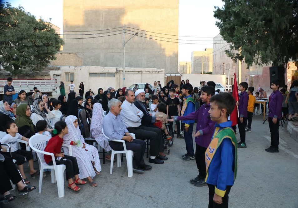 جشن غدير در محله فردوسي بجنورد به همت کانون "مصباح الهدي"