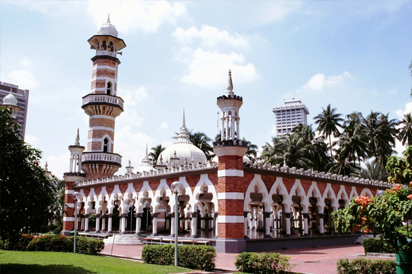 مسجد «جامک»؛ جاذبه‌ای توریستی در قلب کوالالامپور
