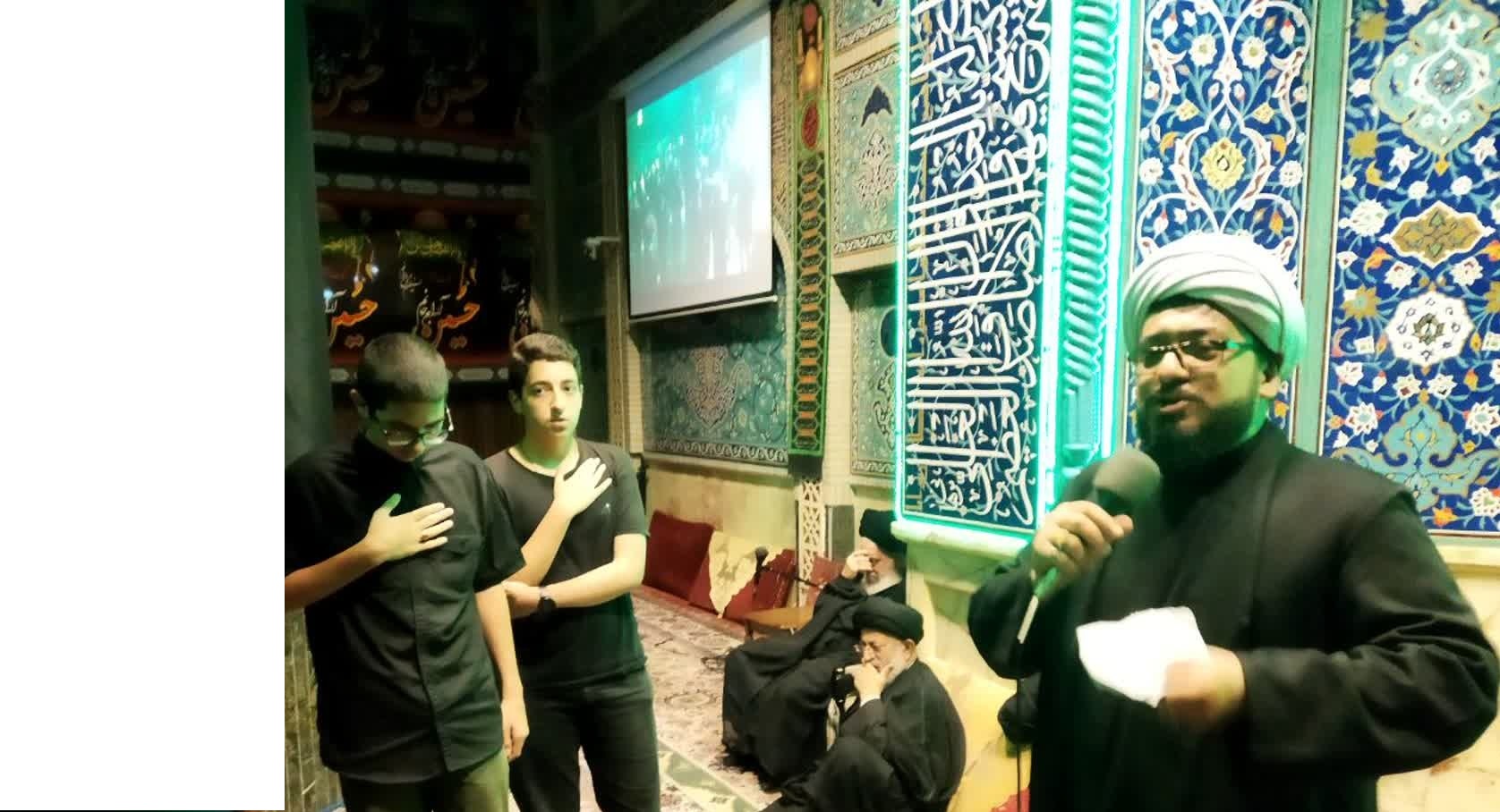 رونق مجالس سوگواري حسيني در مسجد جامع غدير با تلاش بچه هاي مسجد
