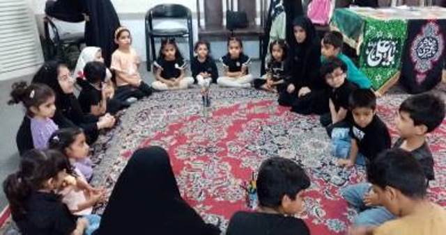 اقامه عزاي سيدالشهداء(ع) با حضور نونهالان و نوجوانان کانون پيمان غدير جهرم